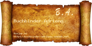 Buchbinder Adrienn névjegykártya