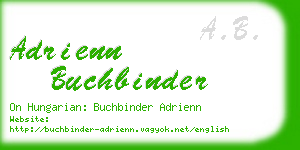 adrienn buchbinder business card